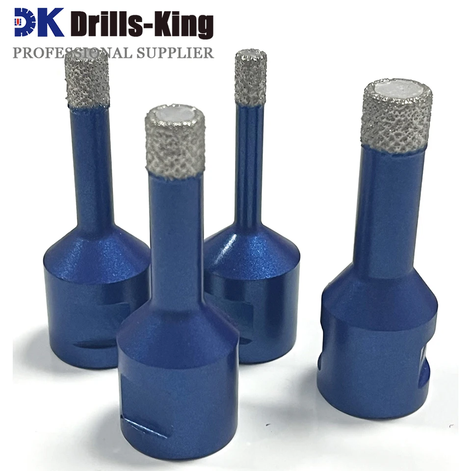 4Pcs Diamond Drill Bits Hole Saw Cutter Vacuum Brazed Diamond Coated Core Hole Saw Drill Bit Ceramic Dry Bit Core Drill Bits