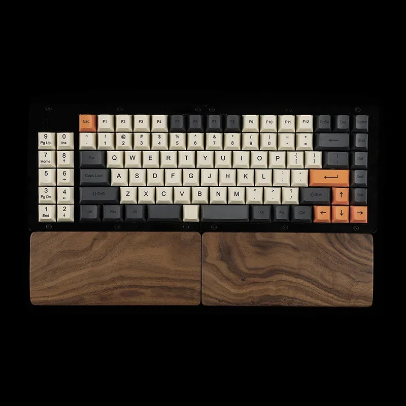 Walnut Plam Rest 75% Custom Split Keyboard Solid Wooden Plam Stree Ergonomic Mechanical Keyboard Wrist Rest Gamer Accessories