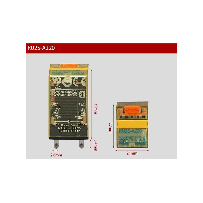 Original intermediate relay 10A 8-pin RU2S-D24 RU2S-A220 RU2S-D-D24