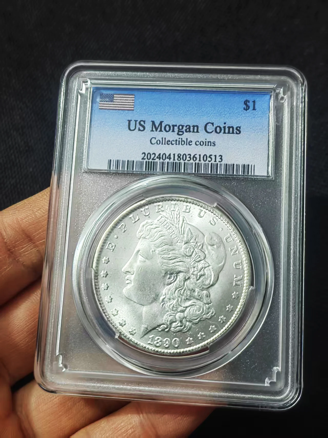 Monedas de 1 dólar Morgan de EE. UU. no magnéticas, 28 estilos, selladas en cajas de almacenamiento de alta calidad, coleccionables, monedas de plata.