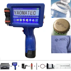 1760L Image Picture QR Code Serial Number Portable Mask Online Printer Hand jet Handheld Thermal 12.7mm Inkjet TIJ Printer