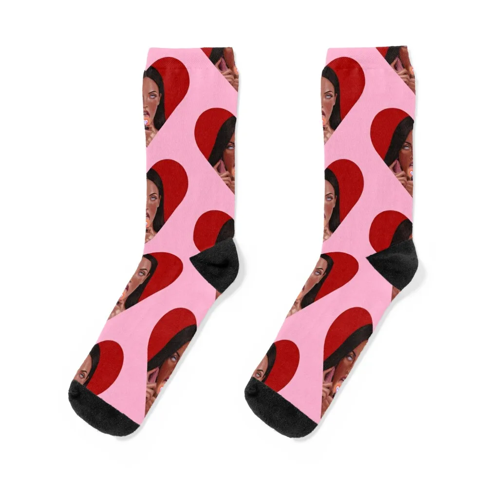 Jennifer’s Body Heart CHECK Socks winter thermal cycling men cotton high quality Girl'S Socks Men's