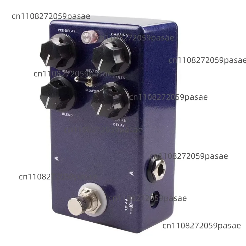 Electric Guitar Digital Delay Spatial Reverb Pedal Straight-Through Pedal