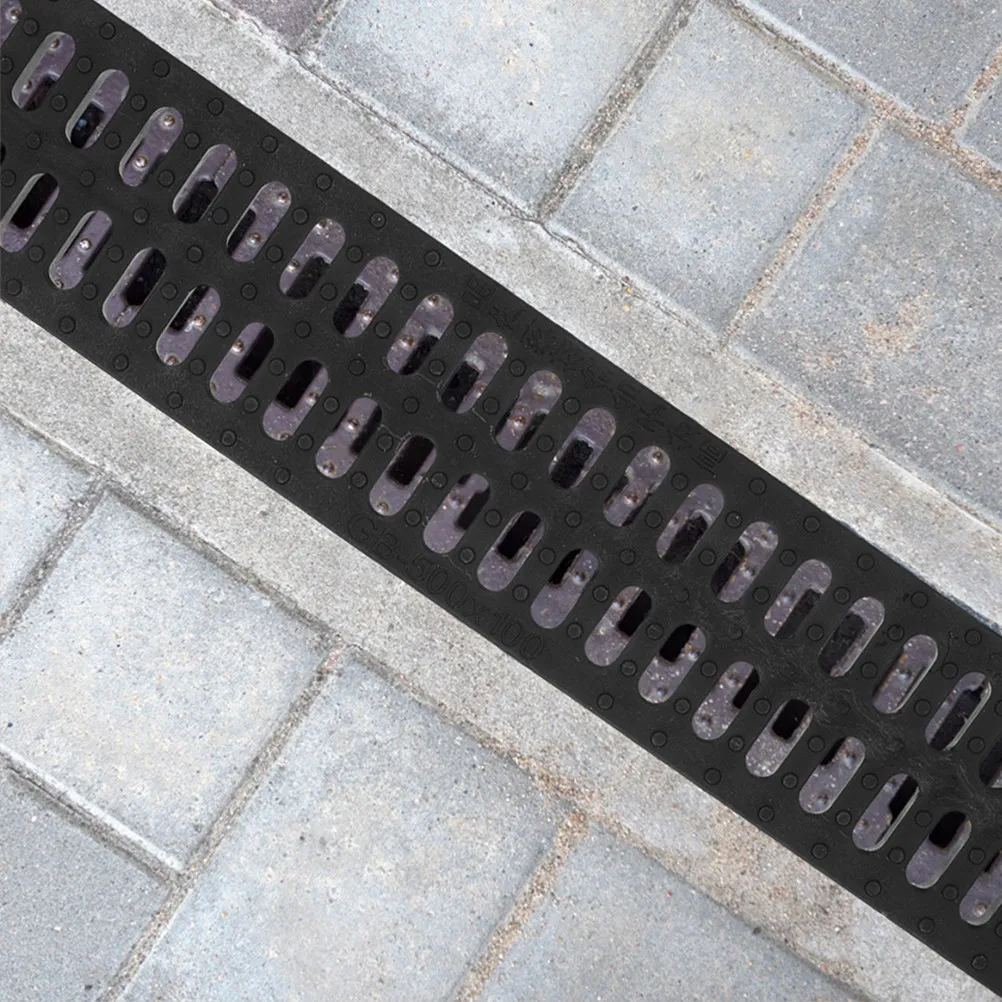 

2 шт. Профессиональные пластиковые прямоугольные решетки для водоотвода, для наружного применения, для гаражных полов, кухонь, ванных комнат, канализационных систем