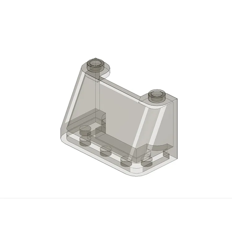 MOC 100PCS 3823 2x4x2 Windshield Classical Adaptive Building Blocks Kit Assemble Car Trans Windows Brick Toys Birthday Gifts