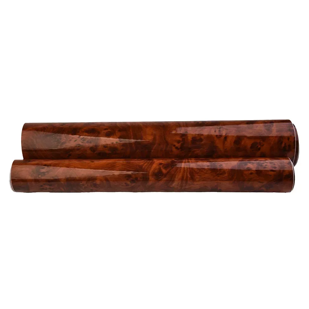 30x124CM 3D High Glossy Wood Grain Vinyl Film Car Stickers Waterproof DIY Styling Wrap Auto Vehicle Detailing Internal Car Acces