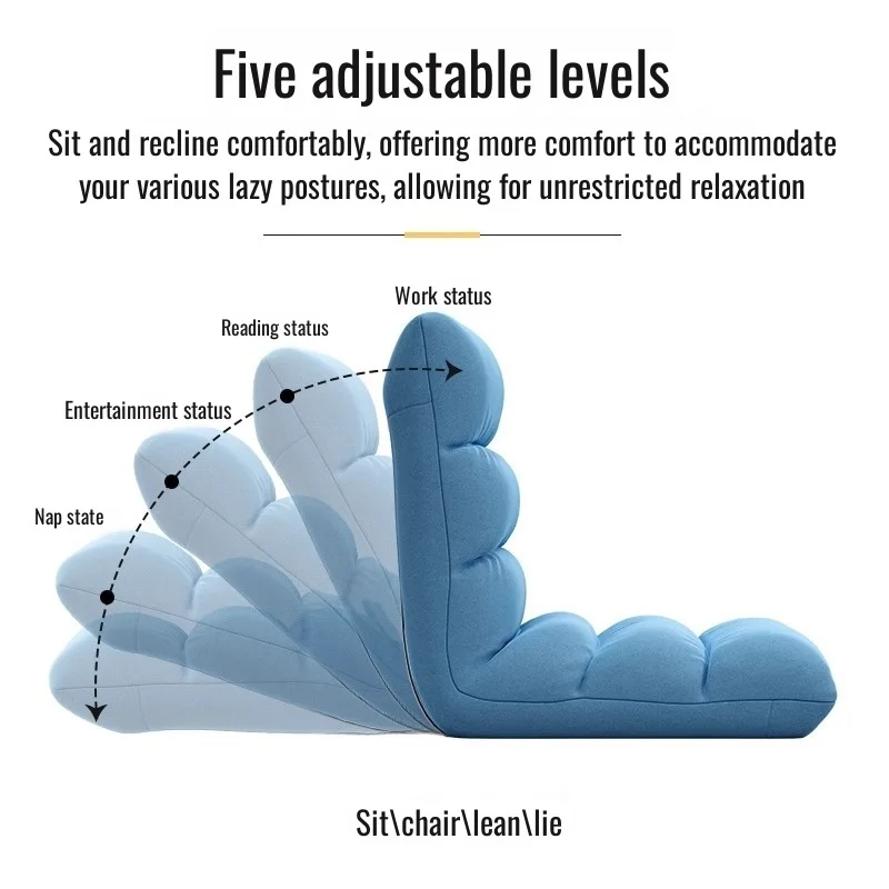 أريكة منزلية كسولة من حصير التاتامي كرسي أريكة فردي كرسي خلفي كرسي مهجع قابل للطي أريكة سرير للكمبيوتر
