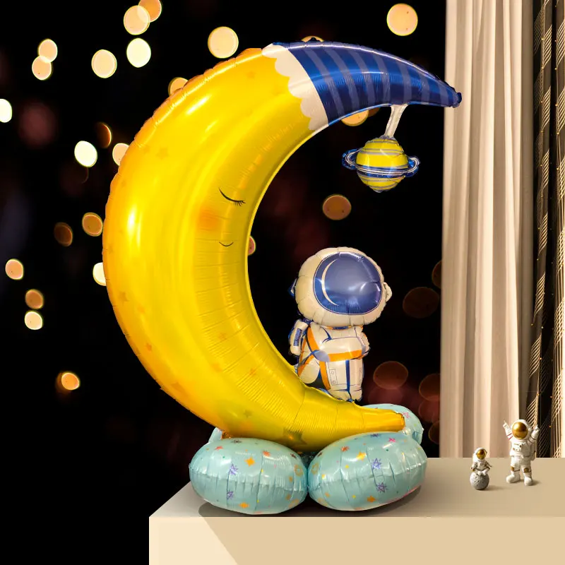 Große Astronauten-Luftballons, Weltraum-Thema, Party-Dekoration, aufblasbarer Astronaut für Babyparty, Kinder, alles Gute zum Geburtstag, Party-Dekoration – Detail 6