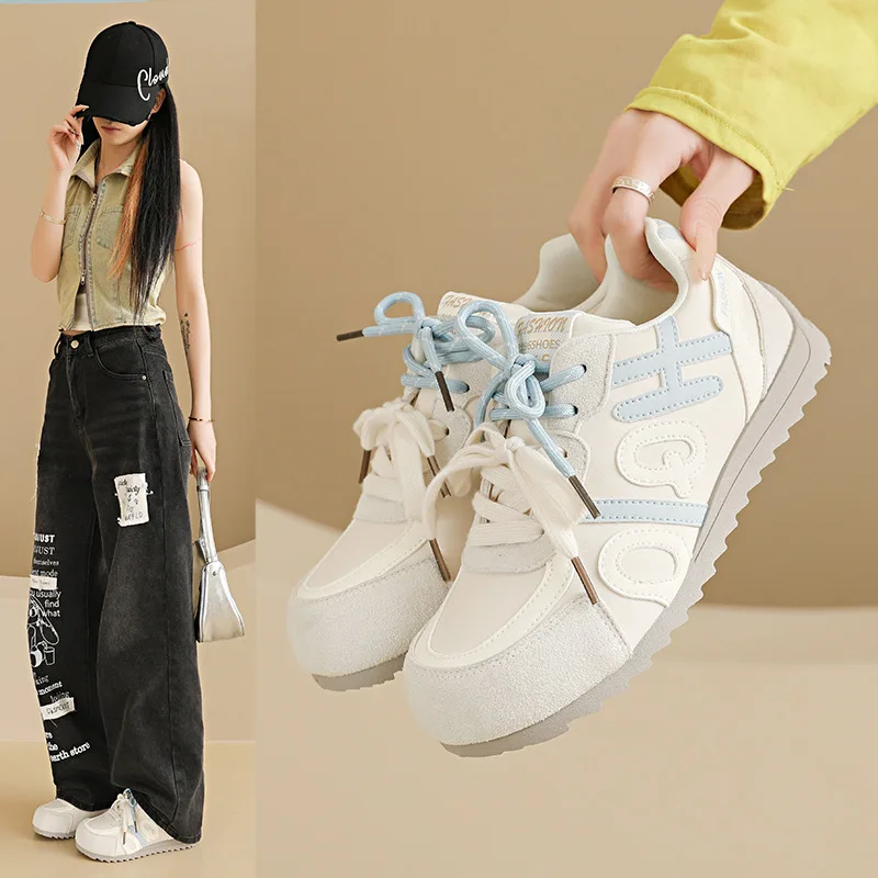2026 Women's Spring Casual Sports Board Shoes Versatile Street Photography Outdoor Running Shoes