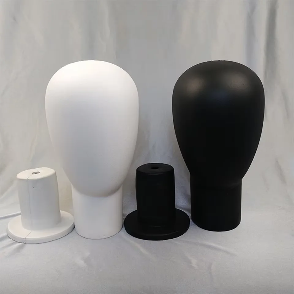 

PU Soft Training Mannequin Head Model Display Styling Mannequin Manikin Head Wig Stand Holder For Wig Hat Scarf Display Stand