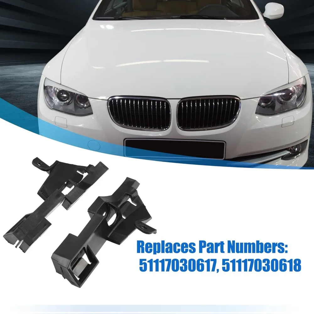For BMW E46 320i 325i 325xi 330i 330xi Front Bumper Bracket Cover Guide Left Right Driver Passenger Side 51117030617 51117030618