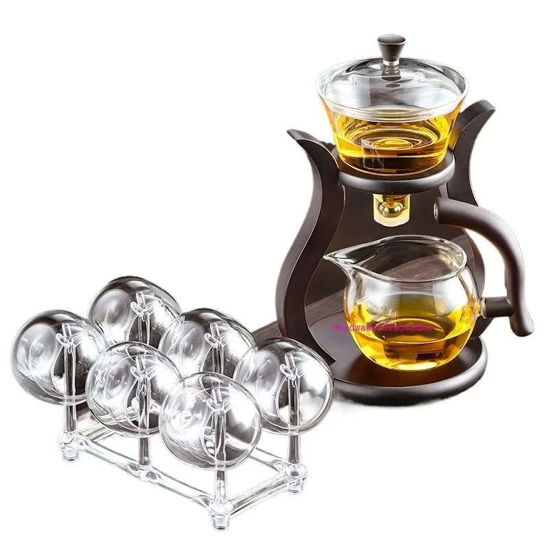 

Kung Fu tea set household light luxury high-grade magnetic attraction lazy tea artifact glass tea pot