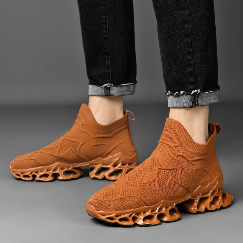 Exclusieve merkschoenen heren mes sneakers comfort slip-on hardloopschoenen mannen outdoor ademende casual wandelschoenen trendschoenen