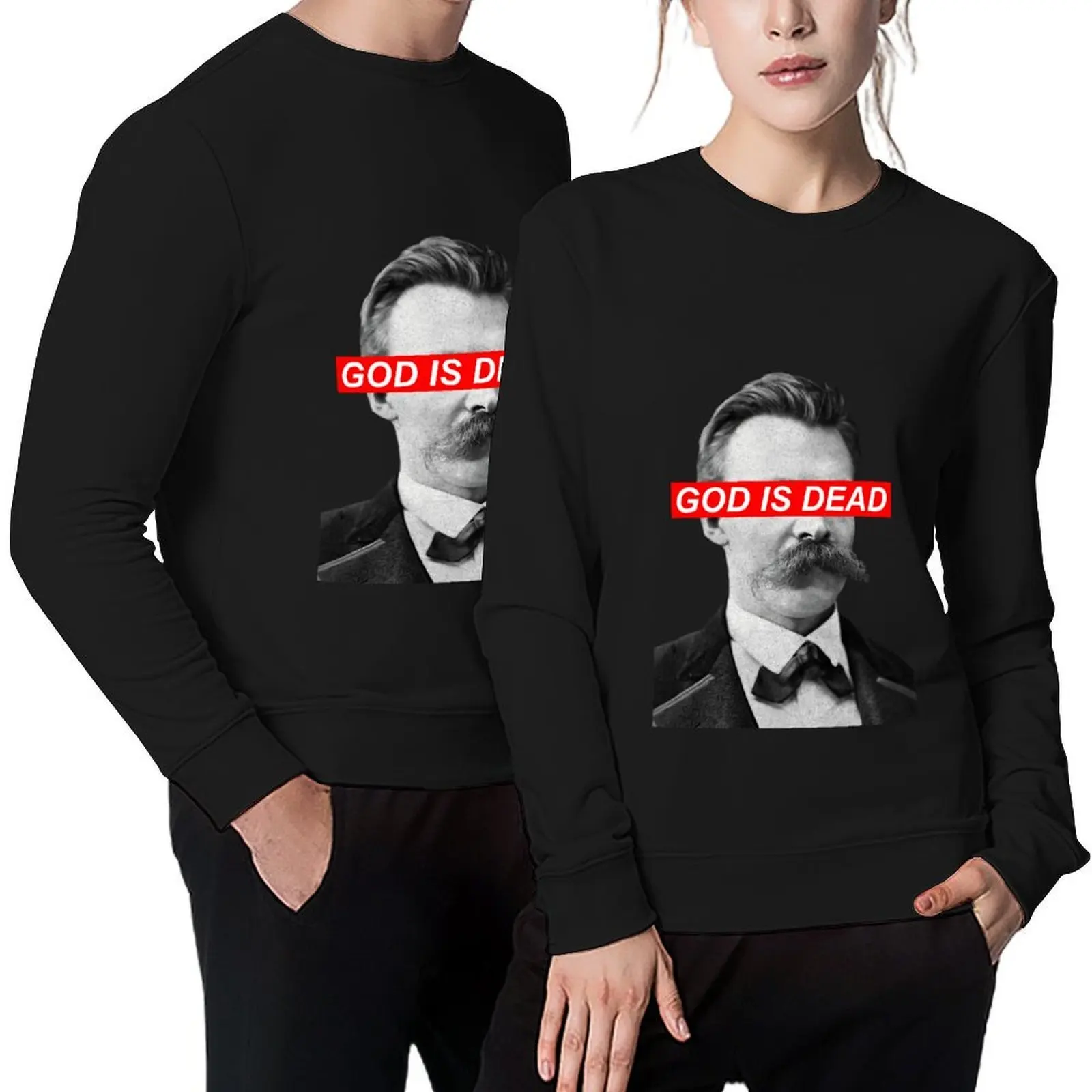 

God Is Dead - Red Pullover aesthetic clothing winter clothes men's winter sweater anime clothing anime sweatshirt