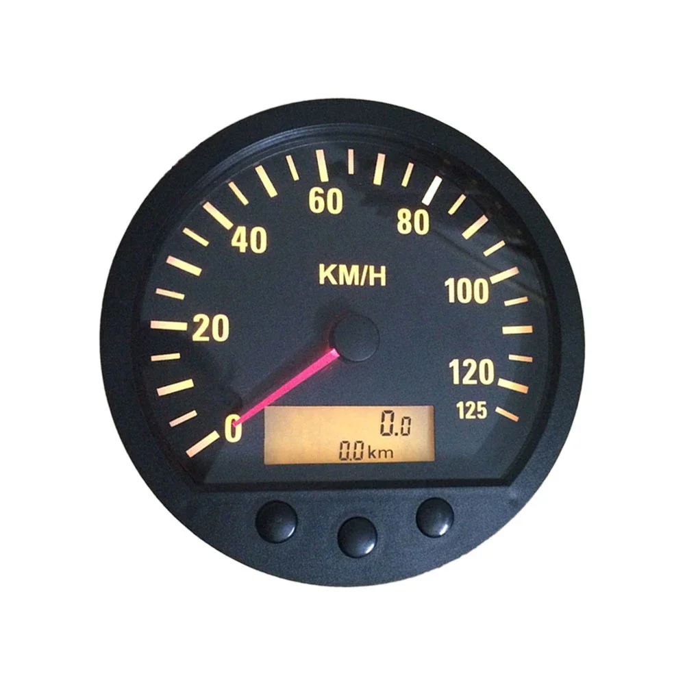 Pulse Speedometer Odometer 140mm Diameter Speed indication range 0-125km/h With Backlight For Truck Minivan 9-36V