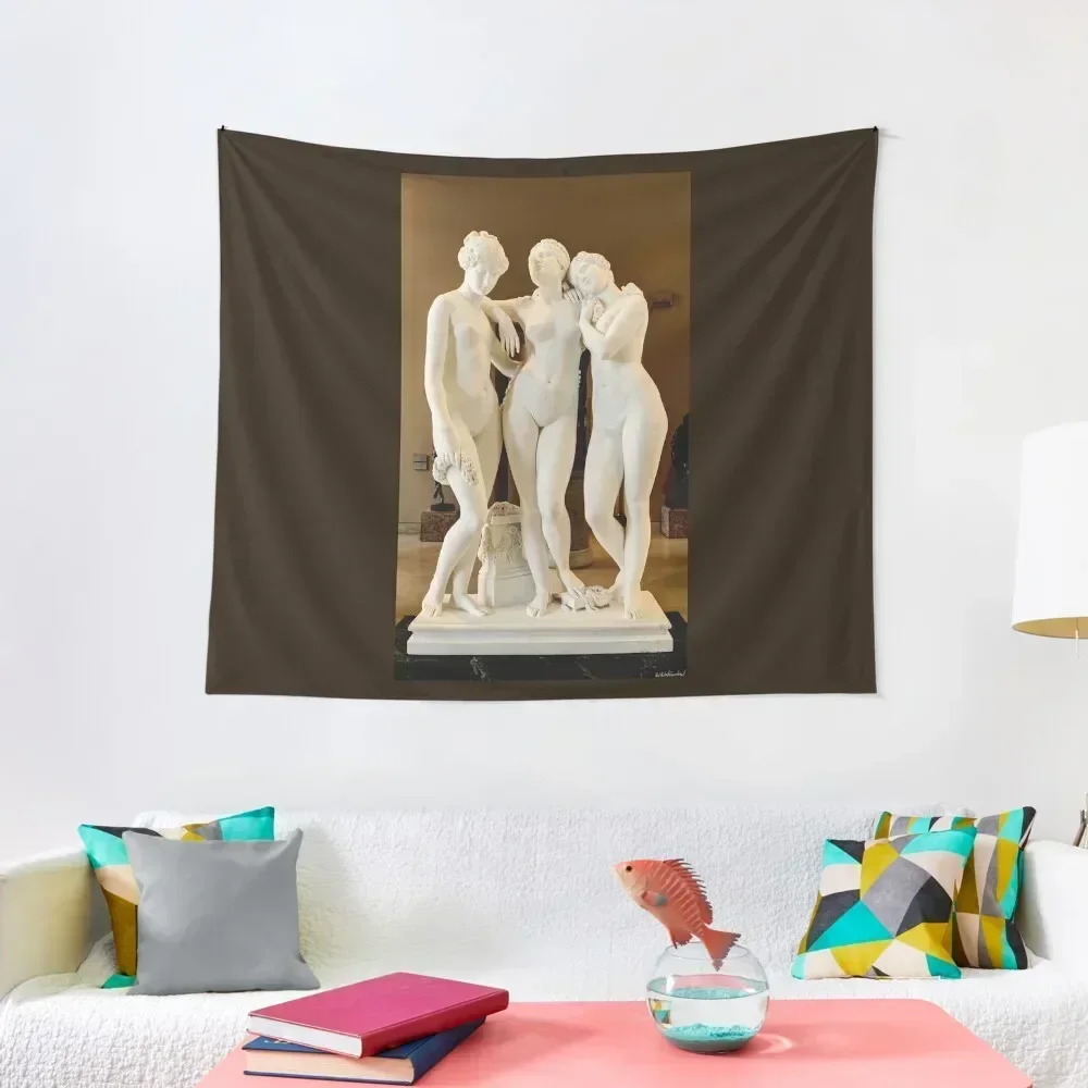 

The Three Graces by Pradier Tapestry Room Decoration Aesthetic Room Decor Tapete For The Wall House Decoration Tapestry