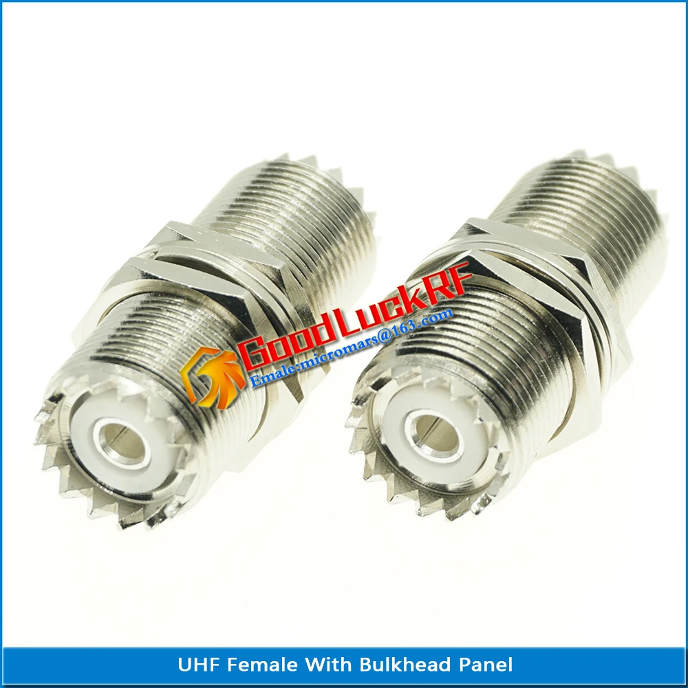 Kit Set PL259 SO-239 UHF Male To UHF Female with O-ring Bulkhead Panel Flange 90 Degree Right Angle Straight