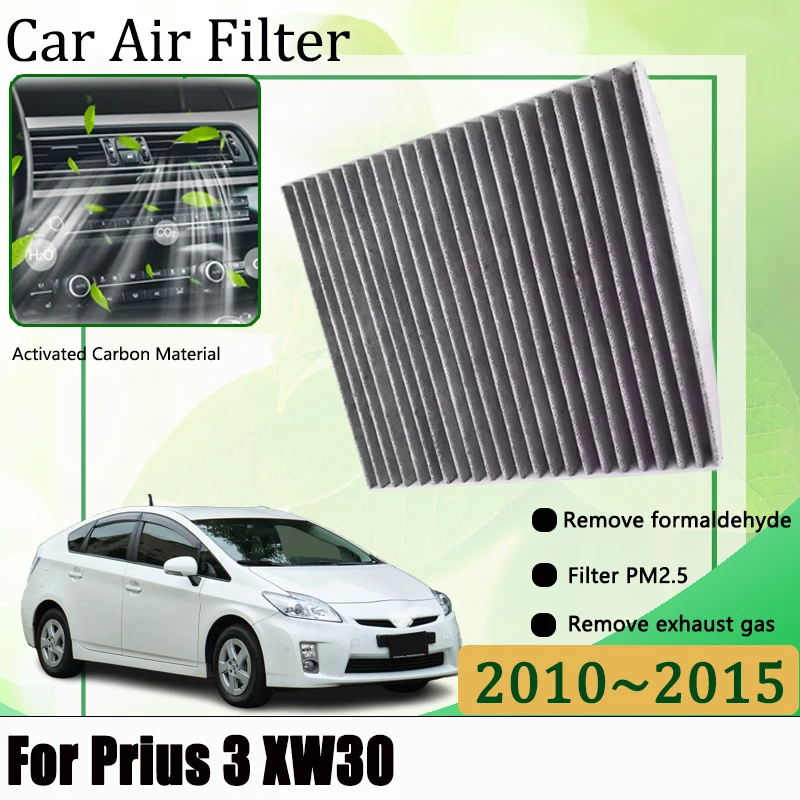 

Air Filter For Toyota Prius 3 XW30 2010-2015 Body Kit Car Gadgets Carbon Air Conditioner Filter Replacement Prevent Dust Tools