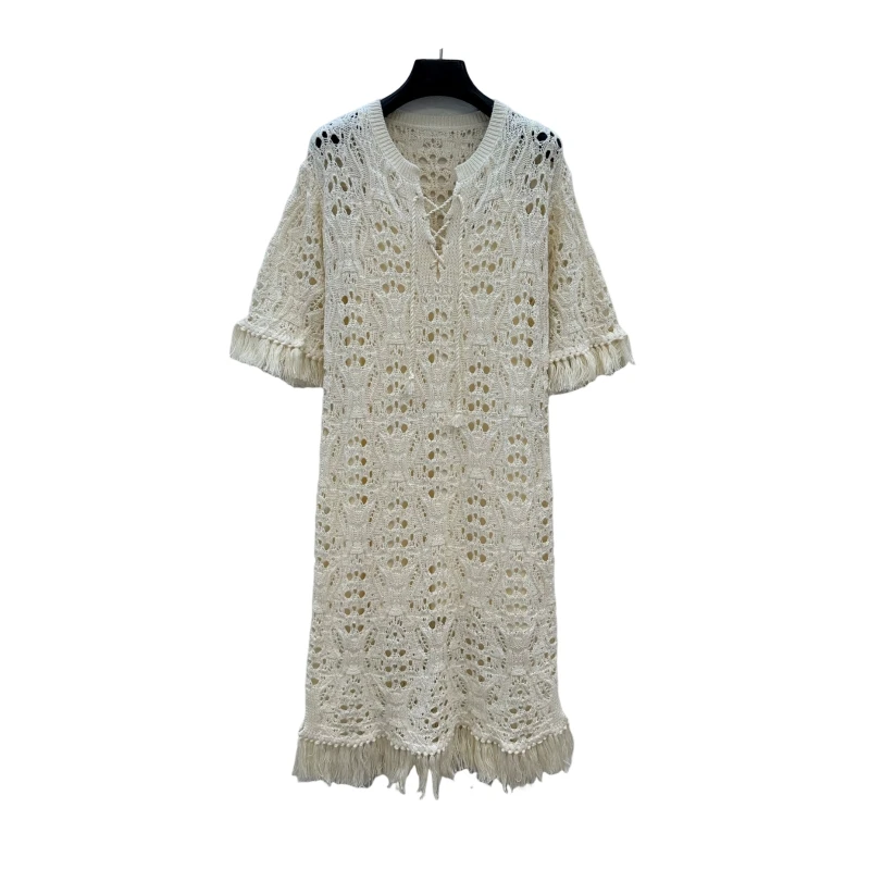 

Beautiful and Versatile Cashmere High Street Texture Trendy Niche Classic Retro Fashion Cashmere Dress – Premium Quality AF1204