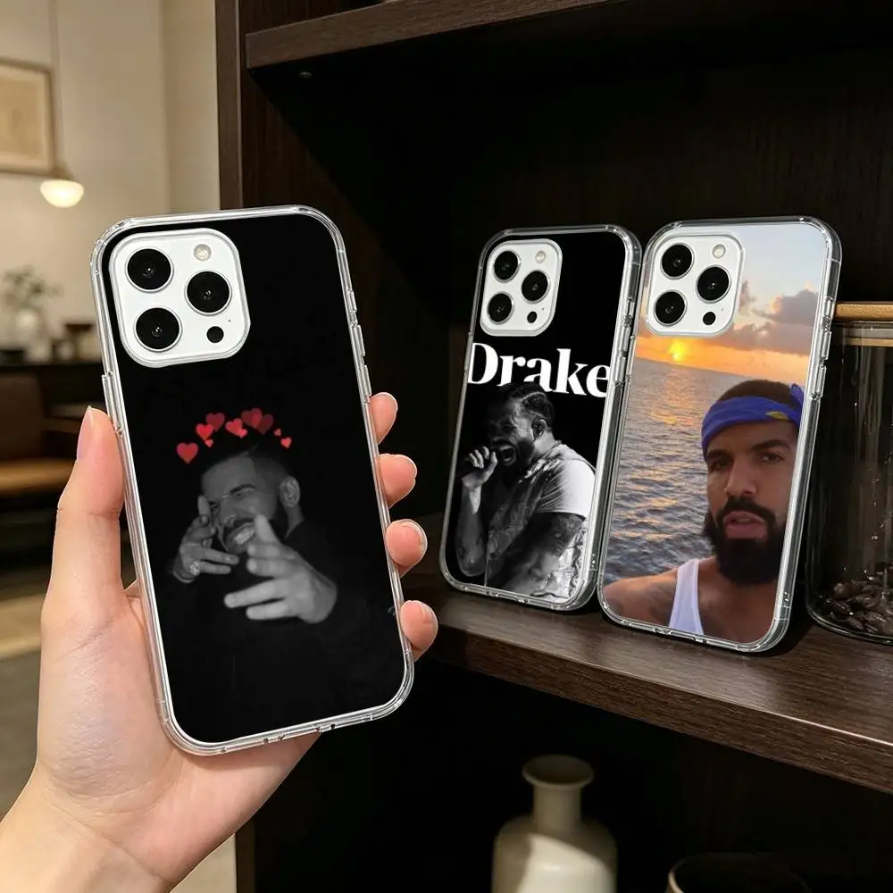 

D-Drake rapper Phone Case For iPhone 17 16 15 14 13 12 11 Mini Pro Max Plus Transparent Cover