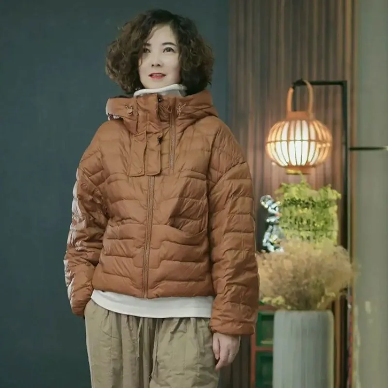 Große Größe Lose Daunen Baumwolle Winter frauen Kleidung Neue Mode Mit Kapuze Ente Baumwolle Warme Brot Jacke Mode Mildheit 2025