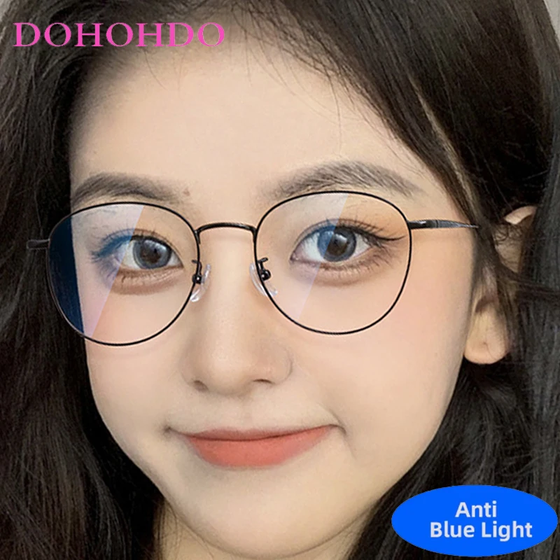 

Vintage Classic Brand Designer Round Frame Glasses Men Women Trendy Luxury Computer Anti-Blue Light Spectacle For Reading очки