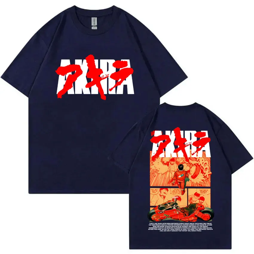 Japanische Science Fiction Cartoon Film Anime Akira Shotaro Kaneda Grafik T Shirts Männer Frauen Baumwolle Vintage Übergroßen T-shirts – Detail 5