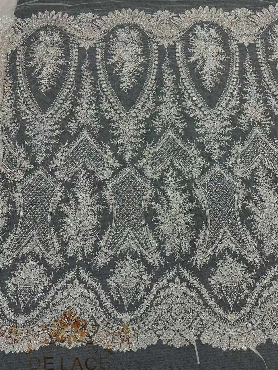 

МОЯ великолепная тяжелая кружевная ткань с блестящими пайетками, кружевная ткань для свадебного платья в европейском стиле