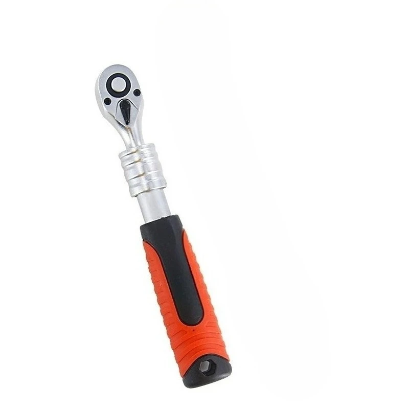Telescopic bidirectional quick ratchet wrench 1/4 3/8 1/2 drive socket spanner auto repair vehicle maintenance hand tool