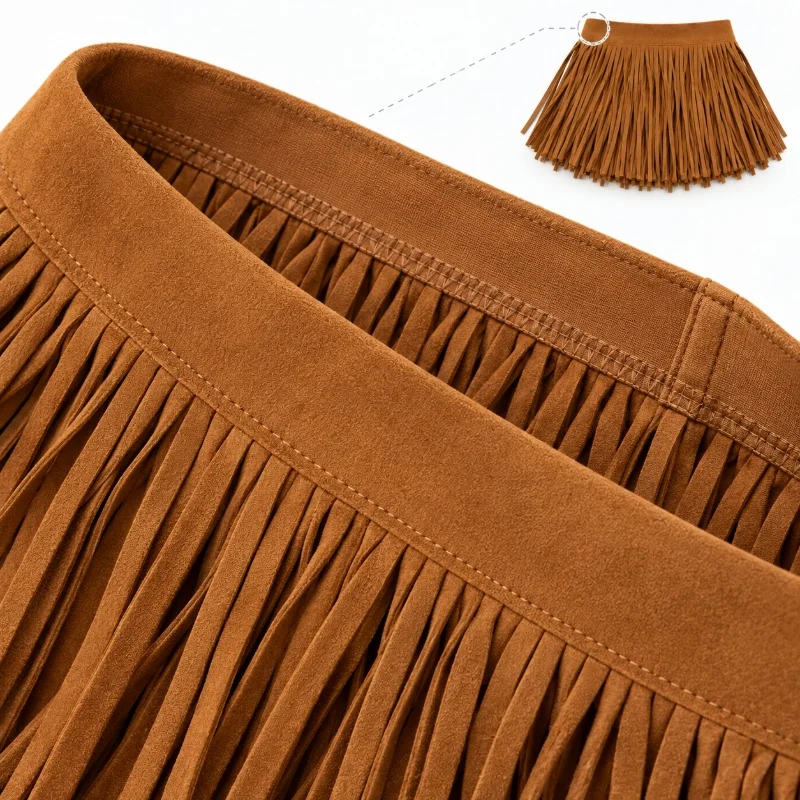 1/3/5/10M 15cm Faux Suede Tassel Fringe Dance Costume Trim Stagewear Ribbon Performance Dresses Sewing DIY Apparel Accessories