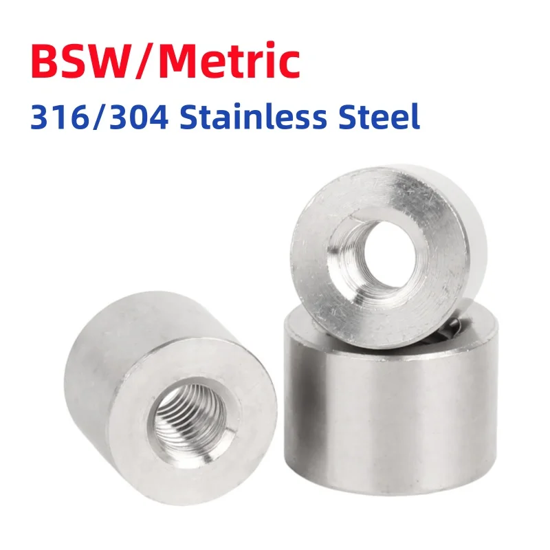BSW/Metric 316/304 Stainless Steel Internal Thread Welded Plug Intemal Thread Welded Base