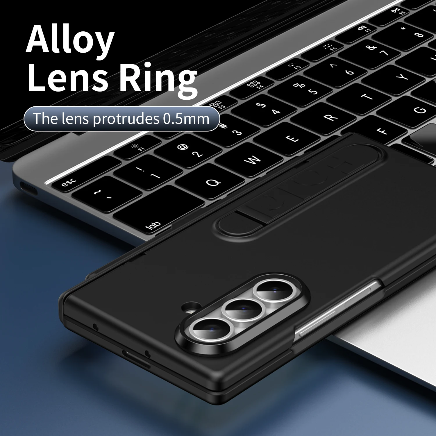 حافظة لهاتف سامسونج جالاكسي Z Fold3 4 5 6 7 مع قلم S وواقي شاشة غير مرئي قابل للطي ومفصلات حماية للهاتف غطاء كامل