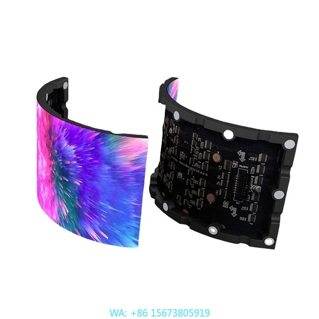 

High Definition Indoor Flexible LED Display Screen P5 Electronic Signage Module Panel RGB Color 1600-5000cd/sqm Brightness High