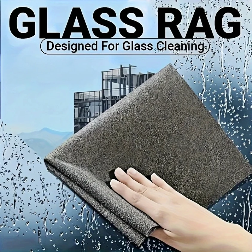 

Magic Glass Cleaning Cloth-Thickened Streak-Free Towel, Reusable Dual-Sided Eraser for Kitchen Windows, No Watermark Home Tool