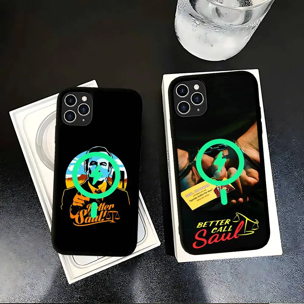 TV B-Better C-Call S-Saul Magnetic Phone Case For iPhone 16 15 14 13 12 11 17 Pro Max Plus Wireless Charge Cover