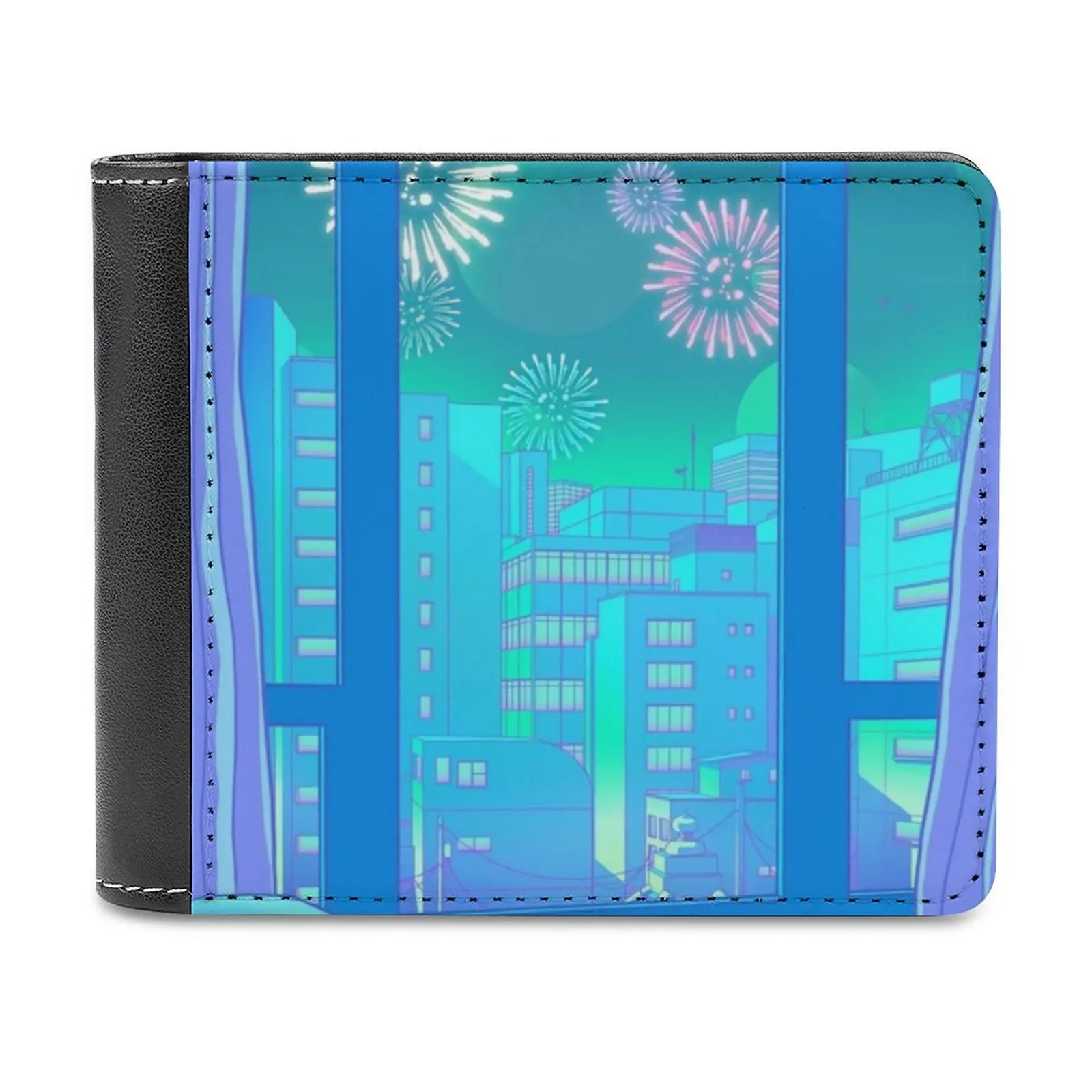 黙示録男性財布 Pu レザーショート男性財布クレジットカード財布男性マネーバッグ黙示録惑星太陽 SF クラッシュレッド