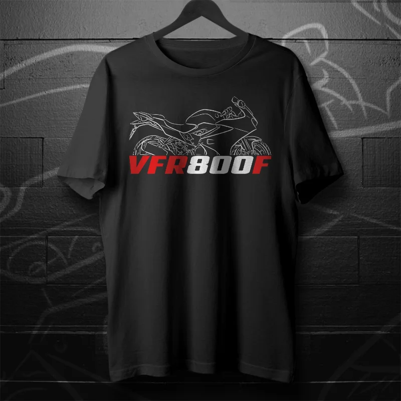 

New VFR800F RC79 2014-2021 Motorcycle Graphic T-Shirt 100% Cotton O-Neck Short Sleeve Summer Casual Mens T-shirt S-3XL