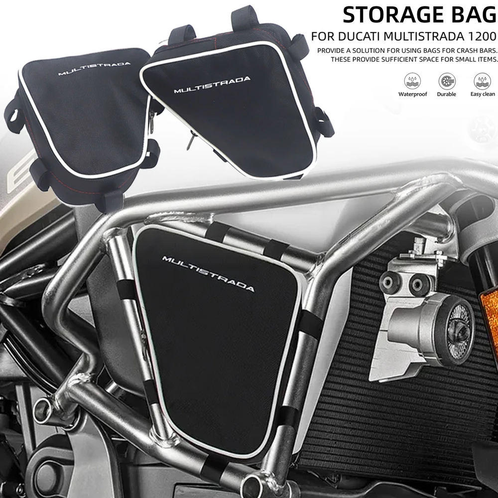 

Motorcycle Waterproof Repair Tool Placement Bag Frame Crash Bar Package Toolbox Bags For DUCATI Multistrada 1200