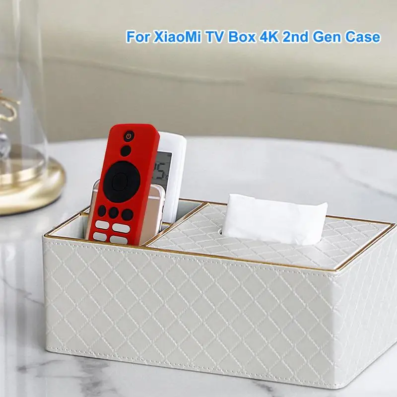 2023Xiaomi Mi TV Box Remote Case Silicone Sleeve For Mi TV 4K 2nd Gen Remote Shell Protective Cover With Strap String Shockproof