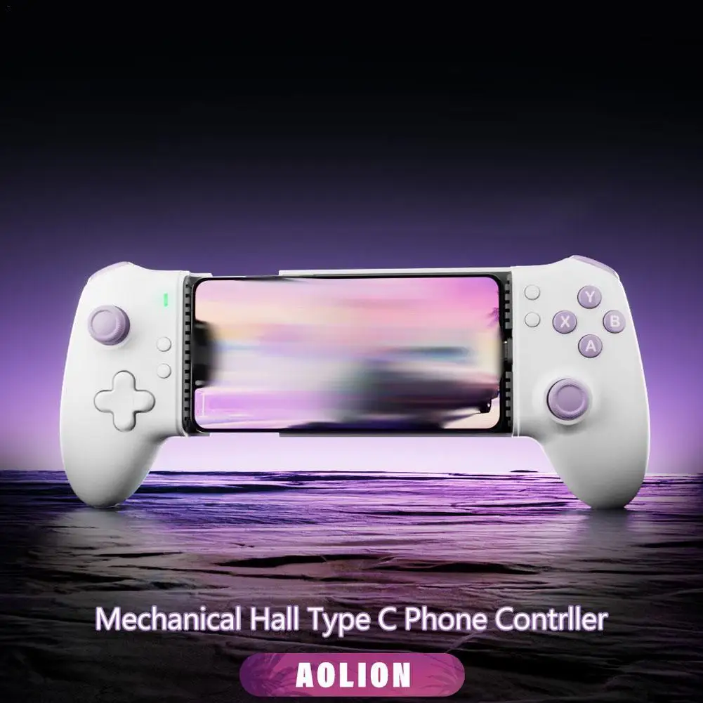 Mobile Game Controller For Android Devices/For IPhone 15 And Above With Back Key Type C Hall Mechanical Controller