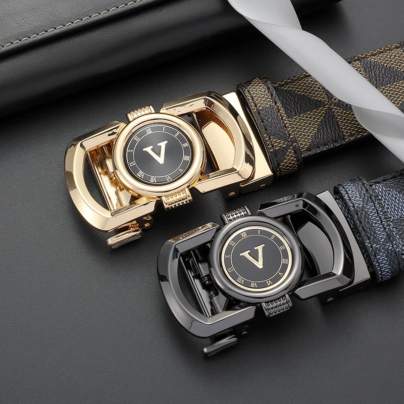 Luxury Men Checkered PU Leathe - Men'S Formal Wear Watches review and price