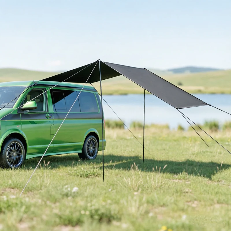 

Car Shelter Shade Camping Side Car Side Awning Sun Canopy Sunshade Portable Camping Tent Automobile Rooftop Rain Canopy For SUV