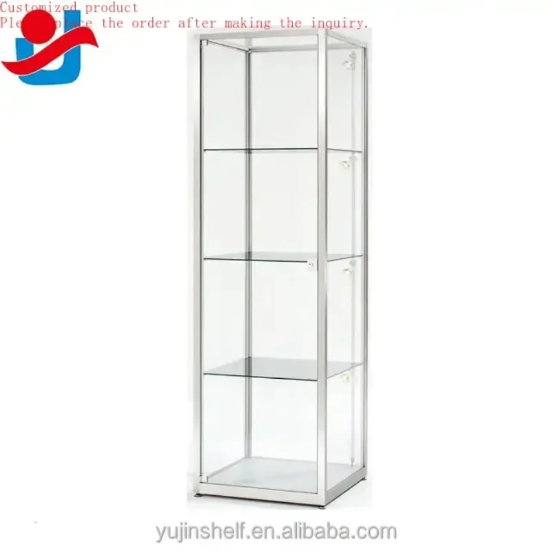 

Custom.Glass Showcases Display Smoke Shop Tower Display showcase