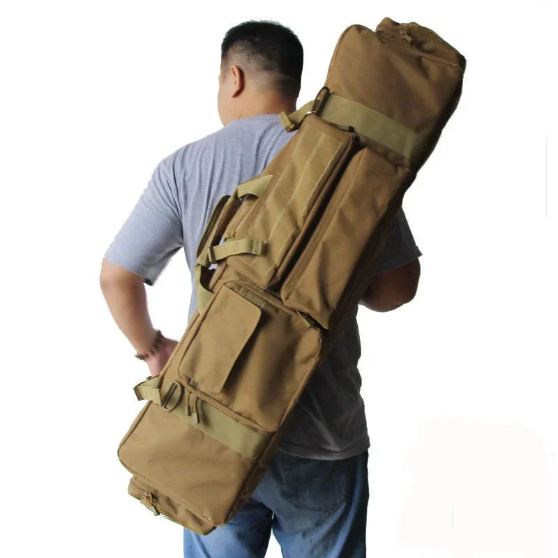 Multicam военный тактический рюкзак с двойным пистолетом, снайперский охотничий уличный двойной рюкзак для переноски винтовки для M4A1 AR15 M249 M16, страйкбольное снаряжение