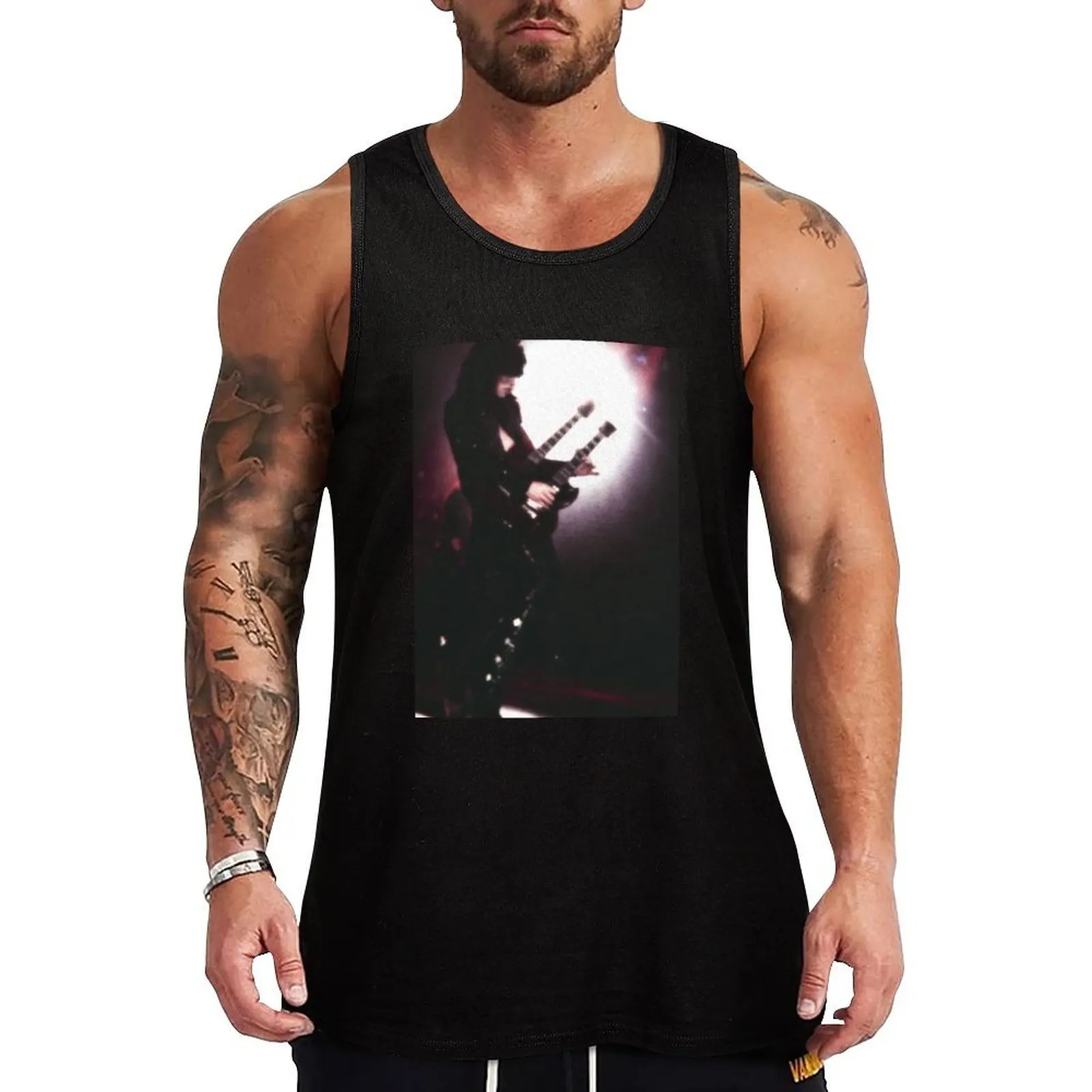 

Tom Keifer Tank Top Plain Color Sleeveless Shirt Casual Basic Tank Top