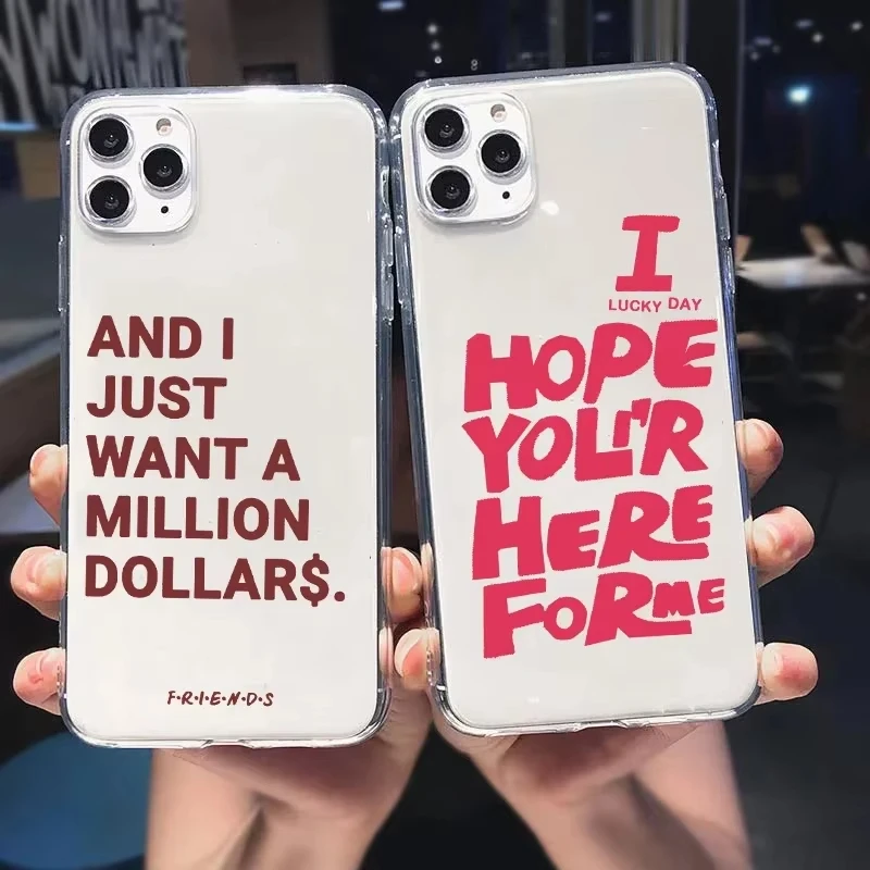 I Hope you will here Phone Case For iPhone 16 15 14 13 12 11 Pro XS MAX 7 XR 8 7 Plus Clear Cover Fundas