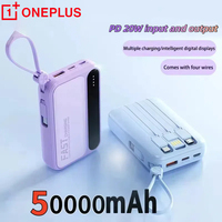 OnePlus 50000mAh Power Bank Fast Charging Large Capacity Charger  With 4 Cable Portable External Battery For IPhone Samsung 2025