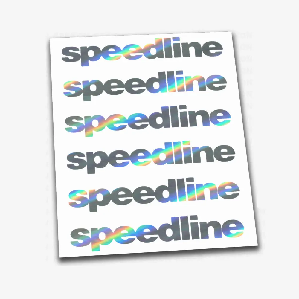 X6 4 "102 مللي متر ل speedline ملصق لاصق لامع ورائع عجلة سبيكة حافة تكلم