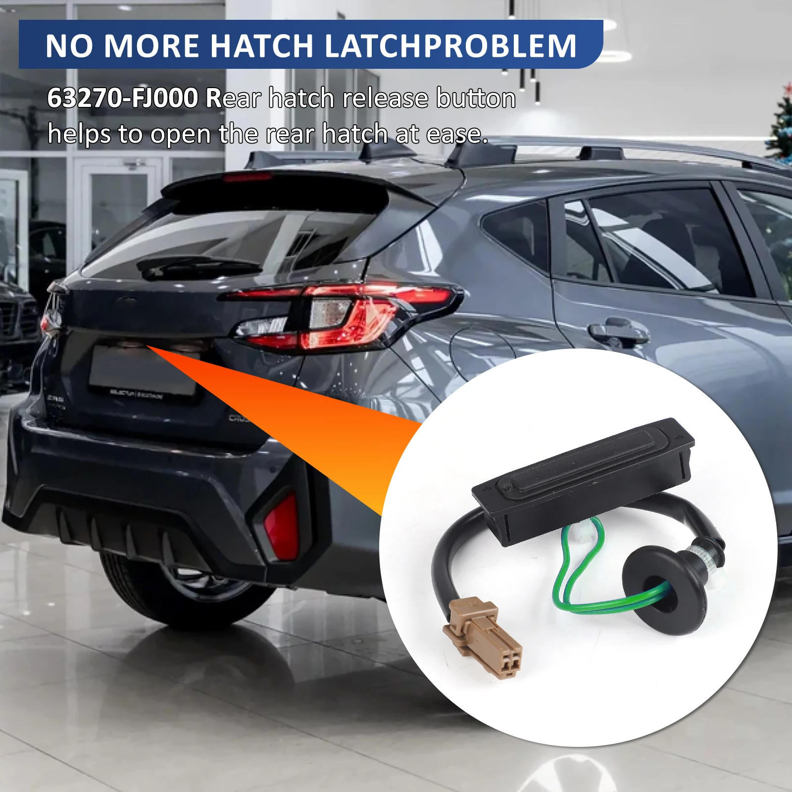 Tailgate Switch Trunk Rear Door Open Button For 2012-2017 Subaru Impreza Forester Legacy Crosstrek 63270FJ000 63270FG001