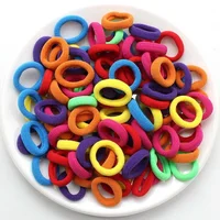 Colorful Basic  Hair Ties Scrunchie Rubber Band Ponytail Hold Fashion Hair Accessories For Girls 3